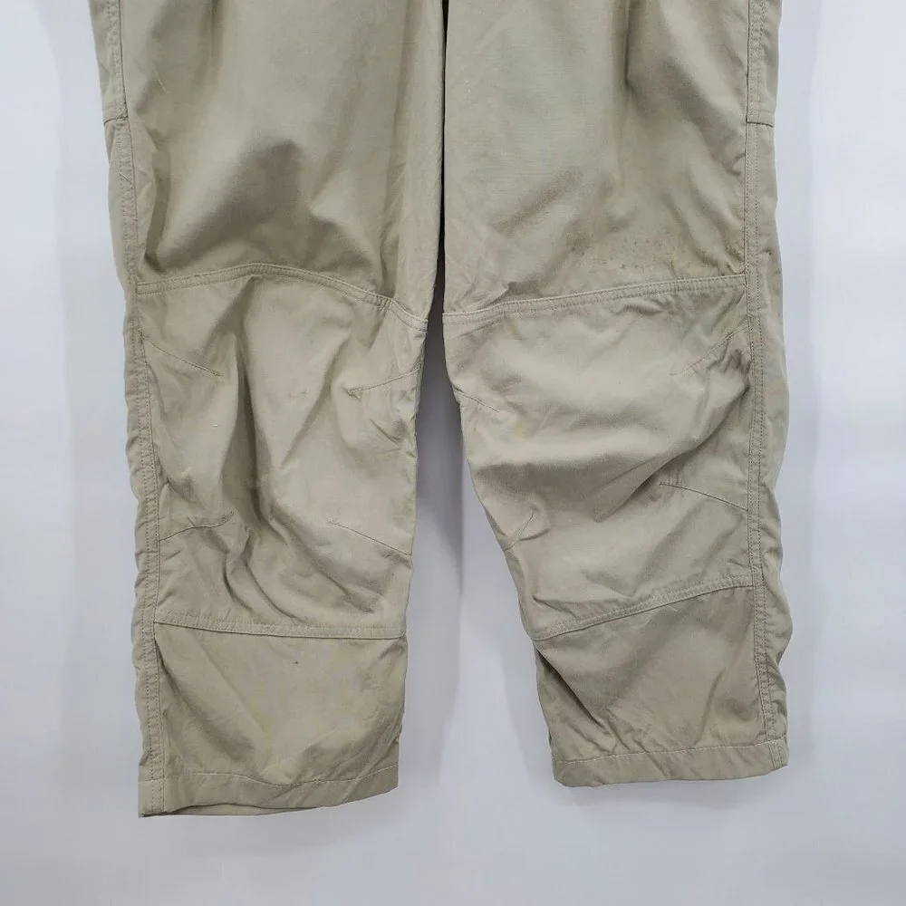 The North Face Hemp Canvas Outdoor Pants Hiking Sports Solid Small Mens Khaki